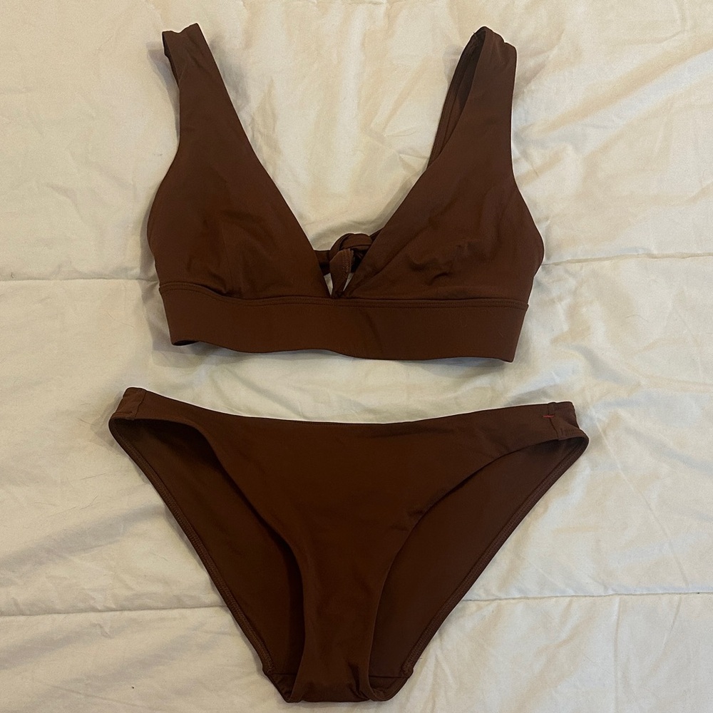Everlane renew brown bikini set
